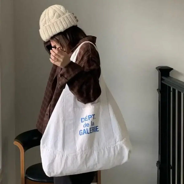 [BUNJANG] Gallery Dept White Tote Bag / 갤러리 디파트먼트 토트백 화이트