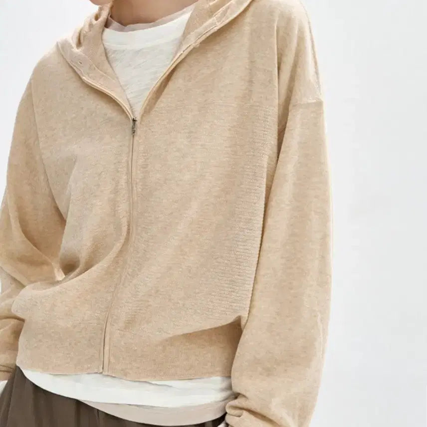 [BUNJANG] System Hooded Knit Cardigan / 시스템 후드집업 니트가디건
