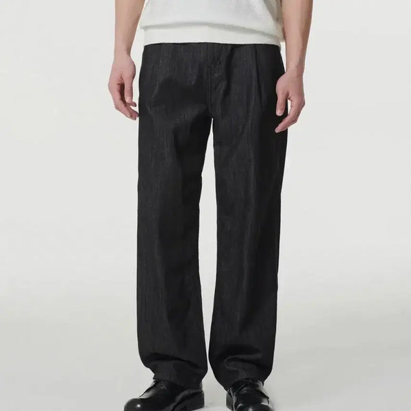[BUNJANG] Musinsa Standard Lightweight One-Tuck Denim Pants / [새상품] 무신사스탠다드 라이트웨이트 원턱 데님팬츠