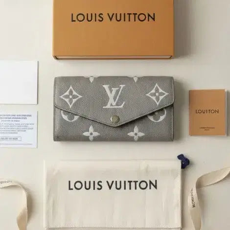 [BUNJANG] Louis Vuitton Monogram Empreinte Sarah Wallet / [S+루이비통]앙프렝뜨 샤라월렛플랩 장지갑