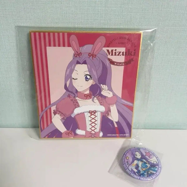 [BUNJANG] Aikatsu Mizuki Color Card & Can Badge Bundle Set / 일괄) 아이엠스타 아이카츠 미즈키 색지, 캔뱃지
