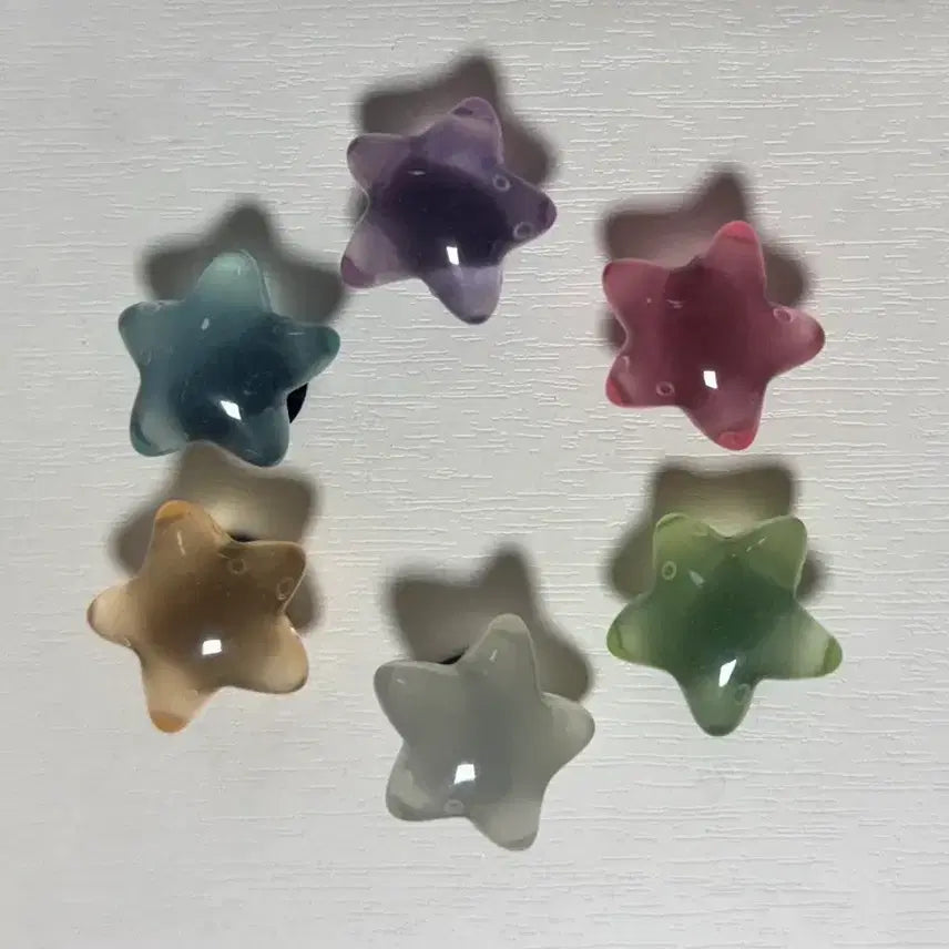 [BUNJANG] Glow-in-the-Dark Star Jibbitz 6-Piece Set / 야광별 지비츠 6P