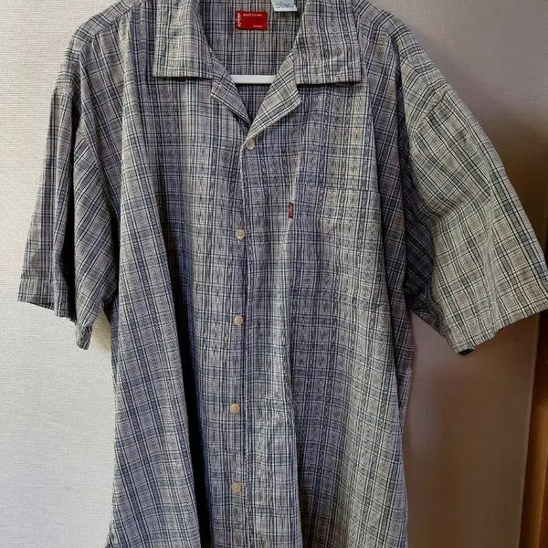[BUNJANG] Levi's Short Sleeve Plaid Shirt / 리바이스 반팔 체크 셔츠