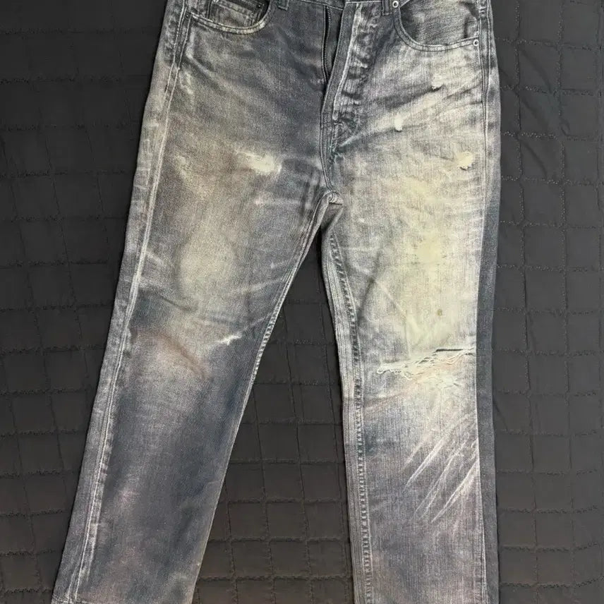 [BUNJANG] DNSR Digital Printing Grey Ash Jeans / DNSR 디지털 프린팅 그레이 애쉬 진