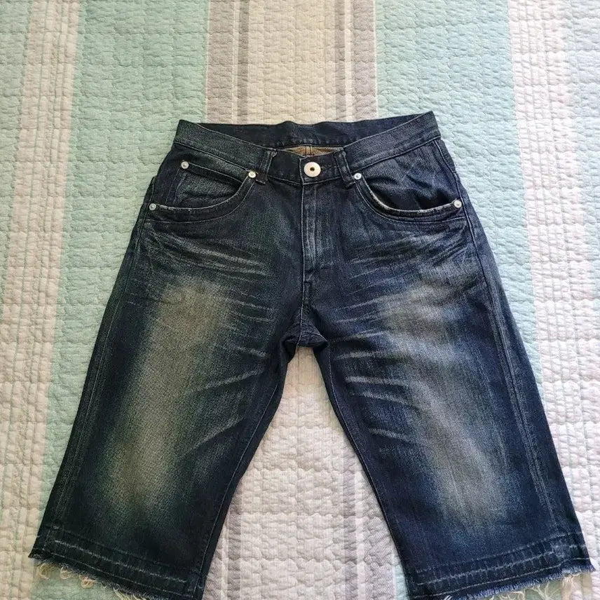 [BUNJANG] Lee Cowboy Cinchback Workwear Half Denim Jeans / 재팬 리 카우보이 Lee cowboy 신치백 워크웨어 하프데님 31-32