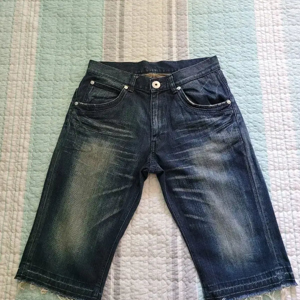 [BUNJANG] Lee Cowboy Cinchback Workwear Half Denim Jeans / 재팬 리 카우보이 Lee cowboy 신치백 워크웨어 하프데님 31-32