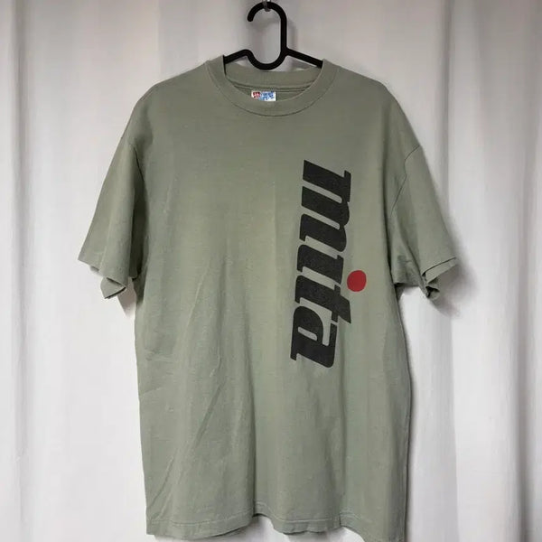 [BUNJANG] Mita Sneakers x Hanes 90s T-Shirt Sage Green L / 90's 미타 스니커즈 x 헤인즈 티셔츠