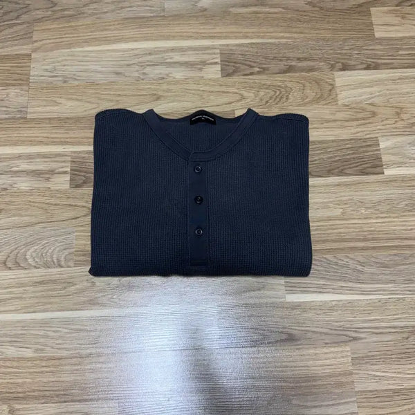 [BUNJANG] MUDIDI Waffle Henry Neck T-Shirt XL Dark Gray / [새상품] 무탠다드 와플 헨리 넥 XL 다크 그레이