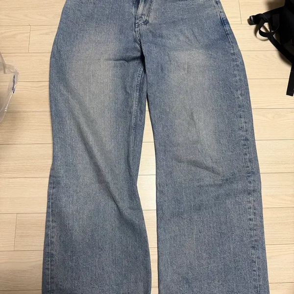 [BUNJANG] Bellier True Wide Denim Pants Light Indigo S / 벨리에 트루와이드 데님 팬츠 라이트인디고 S 사이즈