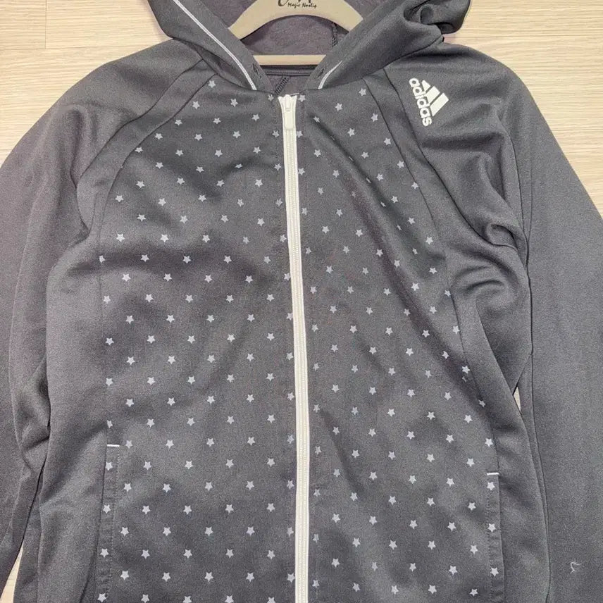 [BUNJANG] Adidas Star Pattern Hooded Zip-Up Jersey / 아디다스 별 후드집업 져지 희귀매물