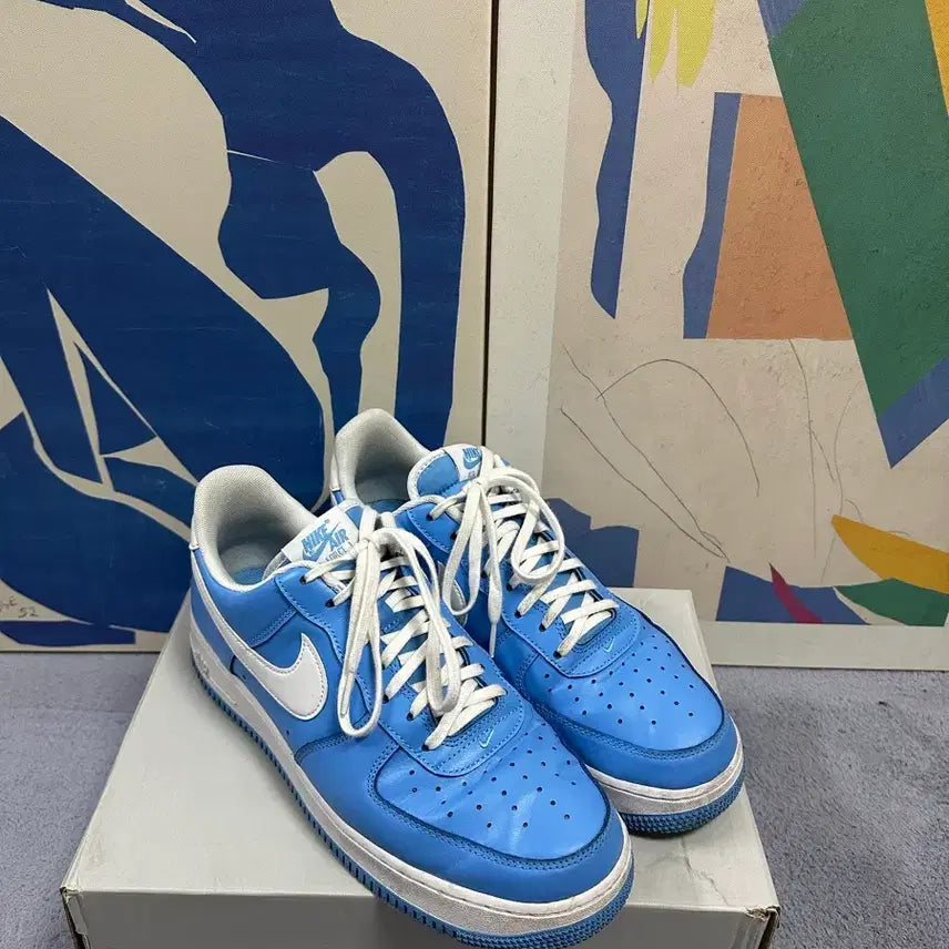 [BUNJANG] Nike Air Force 1 Low University Blue / 나이키 에어포스 1 로우 유니버시티 블루(285)