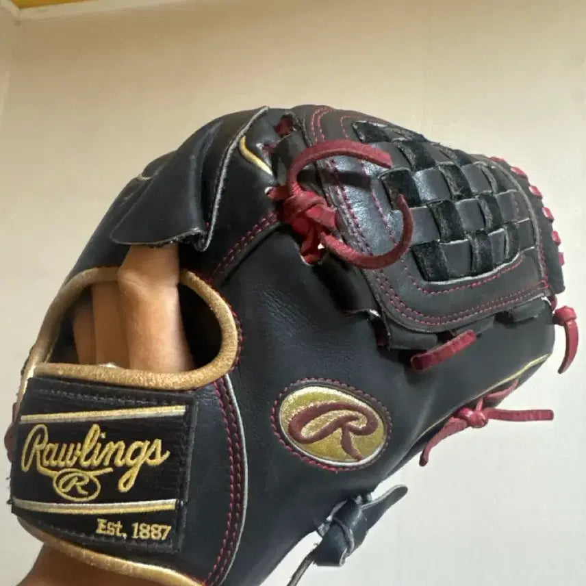 [BUNJANG] Rawlings Baseball Glove Black/Red / 롤링스 야구 글러브 검빨 28