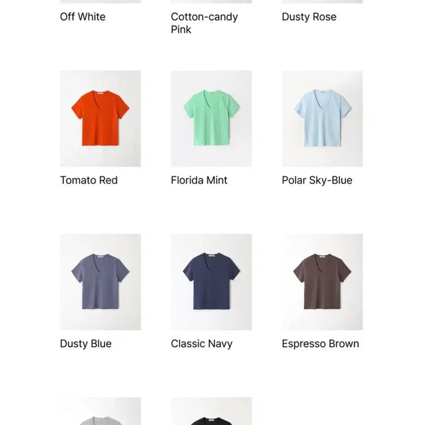 [BUNJANG] Levar All Day Cotton Lip Short Sleeve V-Neck T-Shirt (M, White/Sky Blue) / 르바 올데이 코튼 립 반팔 브이넥 M 화이트/스카이블루 새제품