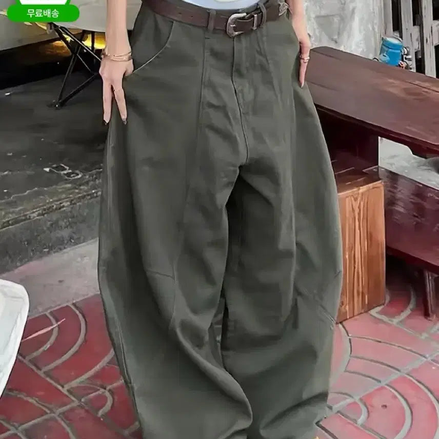 [BUNJANG] Vintage Loose Fit Wide Pants / 빈티지 루즈핏 와이드 팬츠