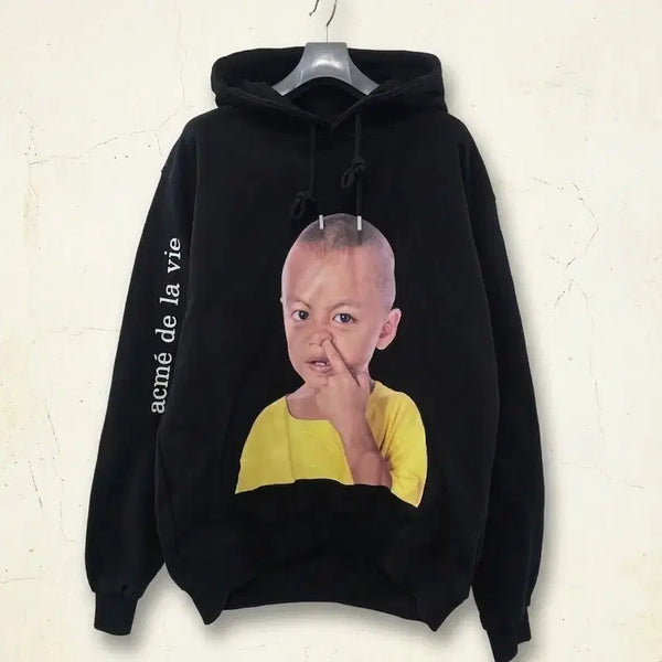 [BUNJANG] ADLV Baby Hoodie Black Size 1 / 아크메드라비 ADLV 베이비 후드티 블랙 1
