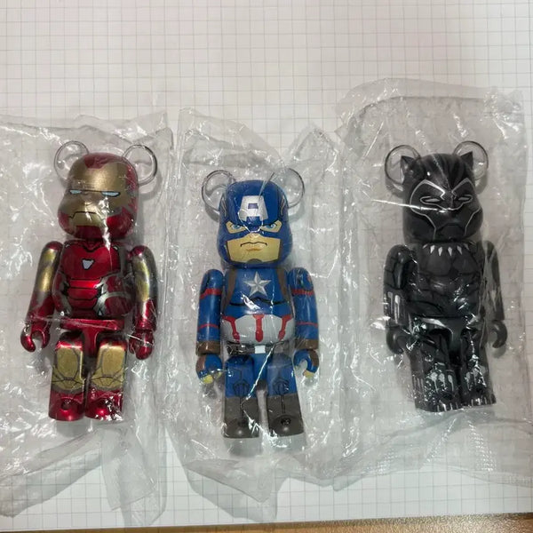 [BUNJANG] Bearbrick Infinity Saga Iron Man, Captain America, Black Panther / 베어브릭 인피니티 사가(아이언맨, 캡틴 아메리카, 블랙펜서)