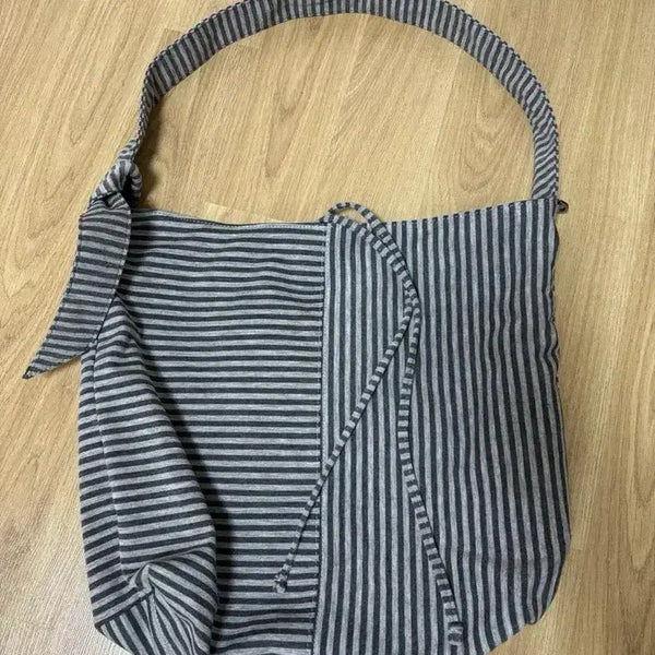 [BUNJANG] MISOO Striped Shoulder Bag / 미쏘 스트라이프 숄더백 새상품