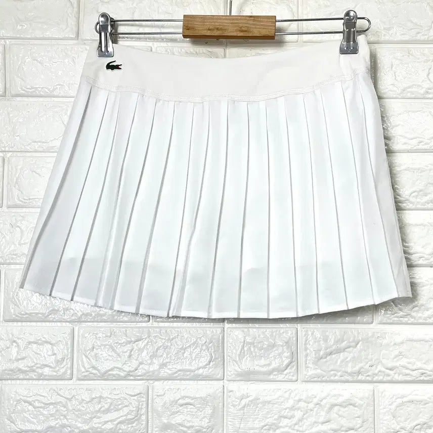 [BUNJANG] Lacoste Sport Women's White Pleated Skirt Size 26 / 라코스테 스포츠 여성 화이트 플리츠 스커트 26