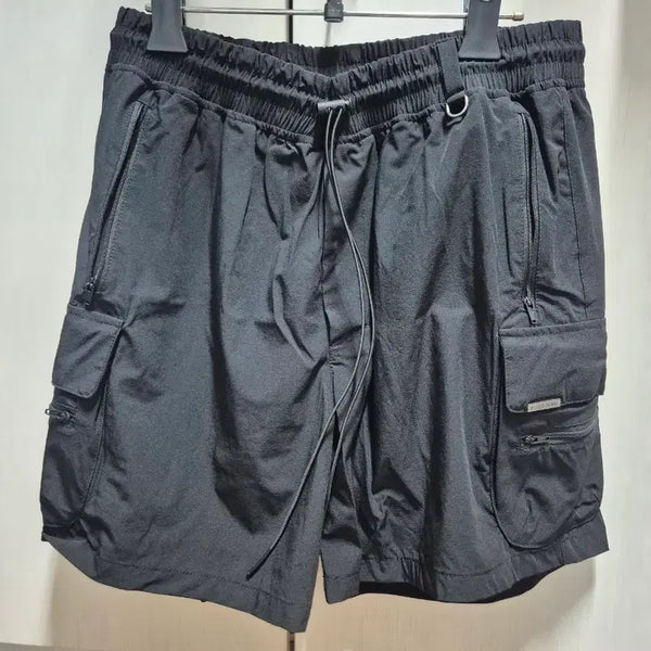 [BUNJANG] Hyperdenim Nylon Black Cargo Shorts L / 하이퍼데님 나일론 블랙 카고 반바지 L