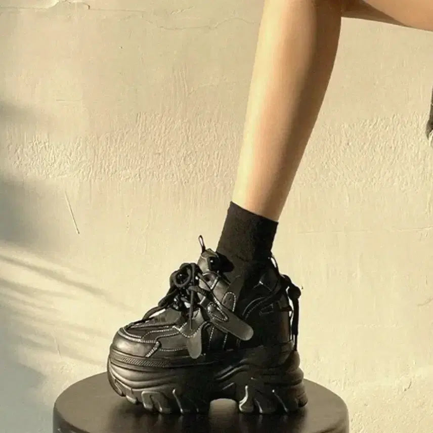 [BUNJANG] Platform Sneakers Size 245 / 14cm 스탠딩화 245