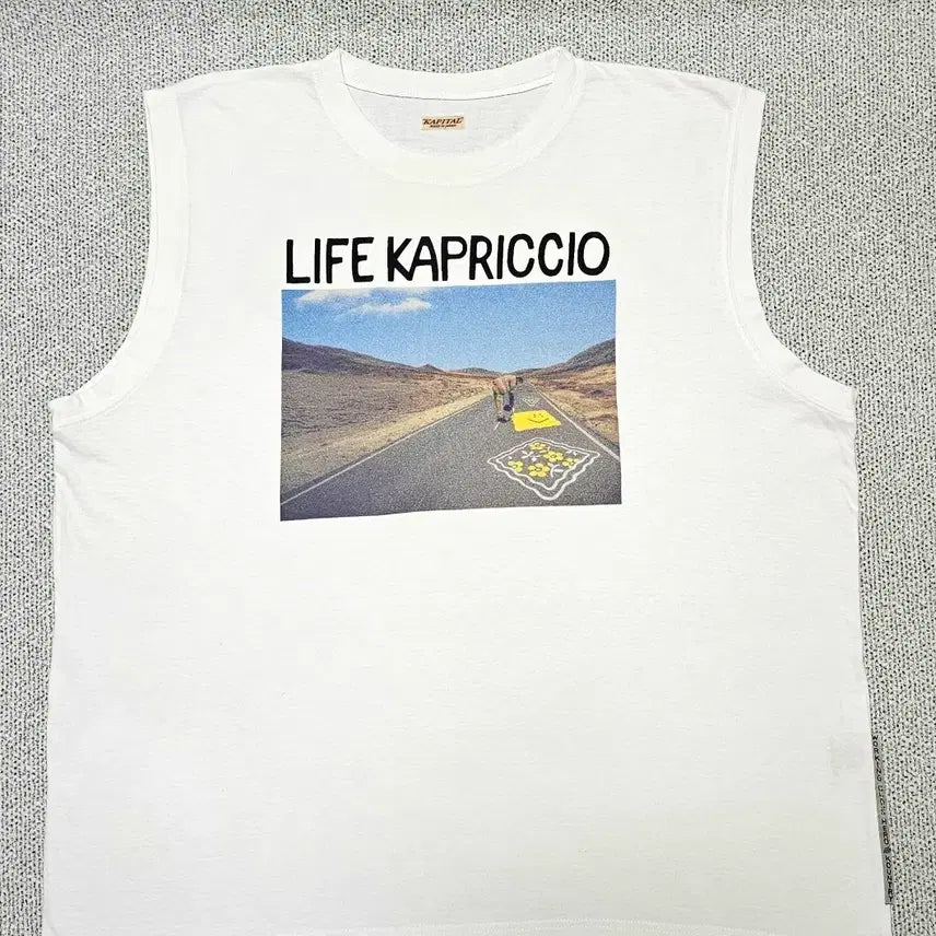 [BUNJANG] Kapital LIFE KAPRICCIO Oversized T-Shirt White / [3 사이즈] 캐피탈 LIFE KAPRICCIO 빅 티셔츠 화이트 새상품
