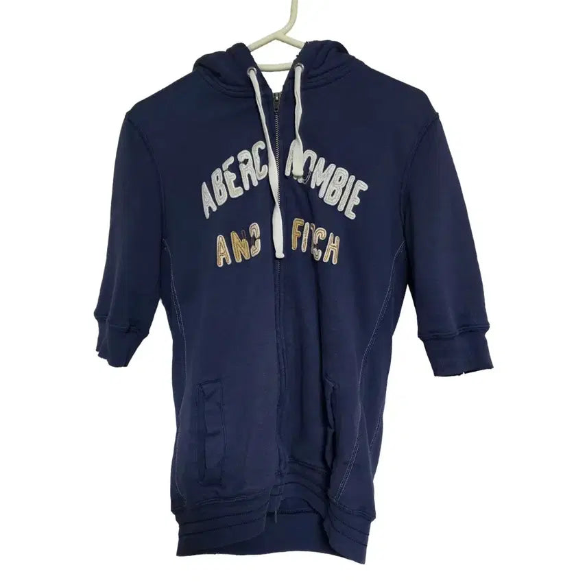 [BUNJANG] Abercrombie & Fitch Y2K Short Sleeve Hoodie (S) / 아베크롬비 Y2K 반팔 후드집업 (S)