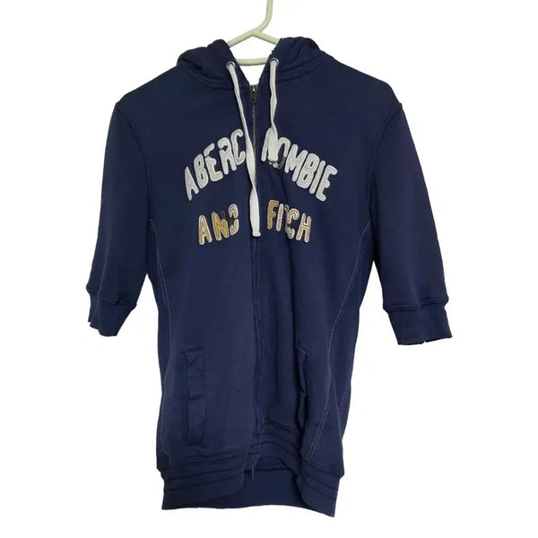 [BUNJANG] Abercrombie & Fitch Y2K Short Sleeve Hoodie (S) / 아베크롬비 Y2K 반팔 후드집업 (S)
