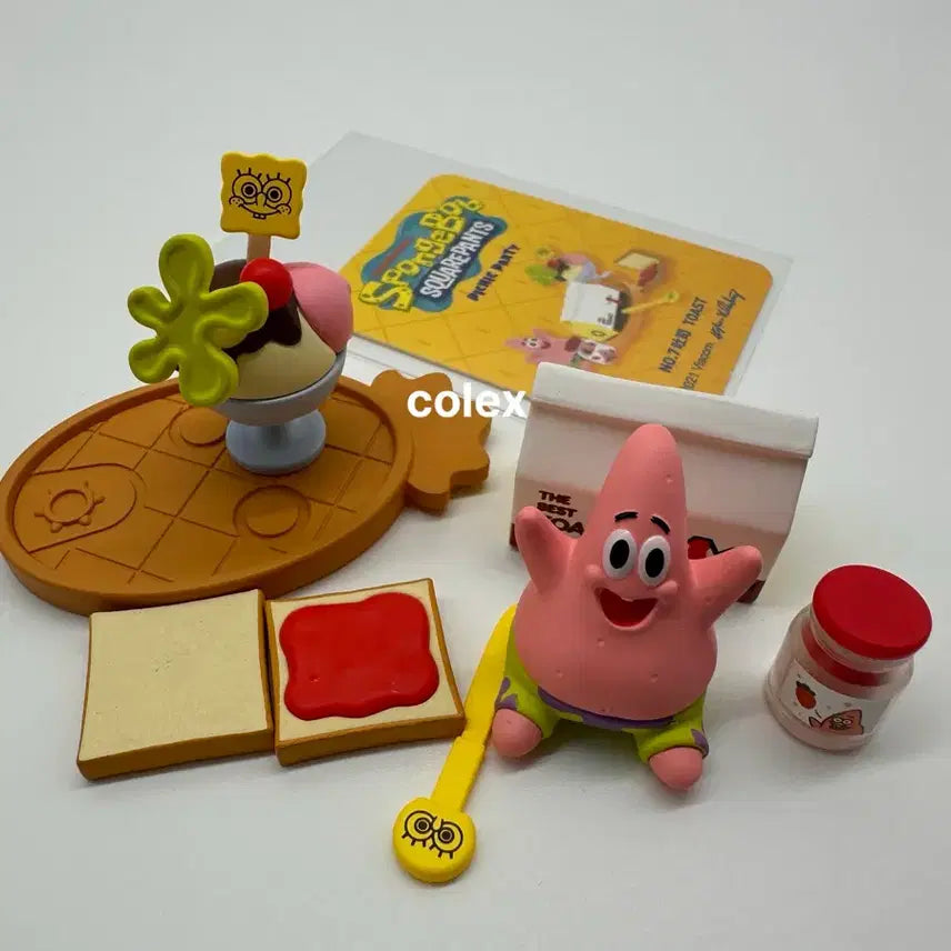 [BUNJANG] Pop Mart SpongeBob Patrick's Toast Picnic Party Figure / 팝마트 스펀지밥 (뚱이토스트) 피크닉파티