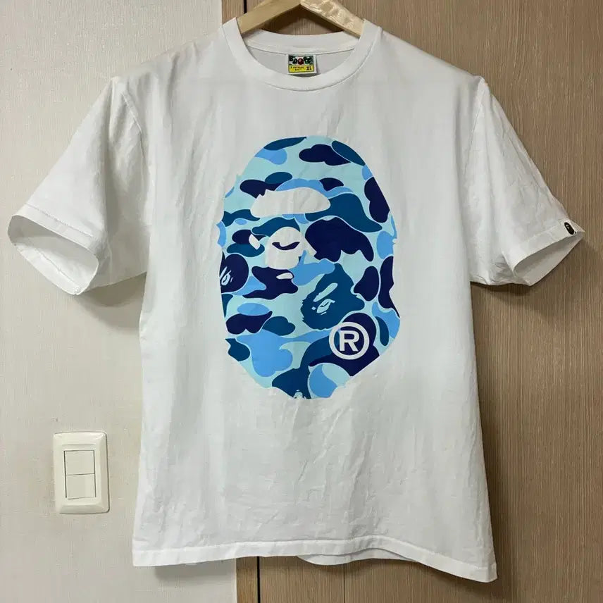 [BUNJANG] BAPE ABC Camo T-Shirt White/Blue XL / [XL]베이프 ABC카모 티셔츠 화이트/블루