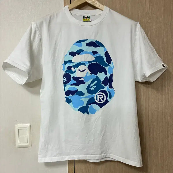 [BUNJANG] BAPE ABC Camo T-Shirt White/Blue XL / [XL]베이프 ABC카모 티셔츠 화이트/블루
