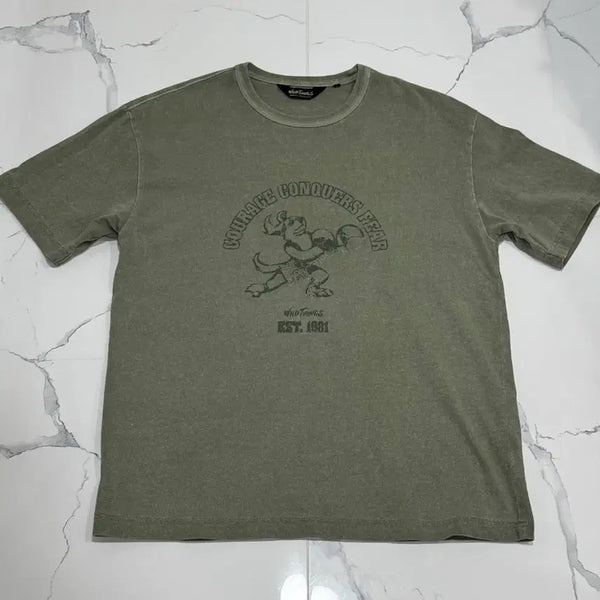 [BUNJANG] Wild Things Wild Series T-Shirt (Sage Green, XL) / 와일드띵스 와일드 시리즈 티셔츠 (세이지 그린, XL)