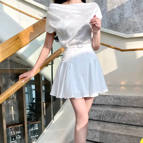 [BUNJANG] Bless Shop Satin Two-Piece Set / 수입의류 새틴 투피스(원가13) 완전새상품 블레스샵 에스드레스