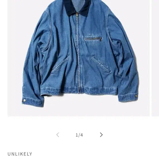 [BUNJANG] Unlikely California Work Denim Jacket M Size / 언라이클리 unlikely 캘리포니아 워크 데님 자켓 m사이즈
