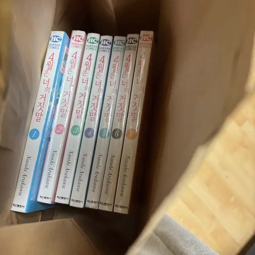 [BUNJANG] Your Lie in April Complete Manga Set (Volumes 1-7) / 4월은 너의 거짓말 1~7