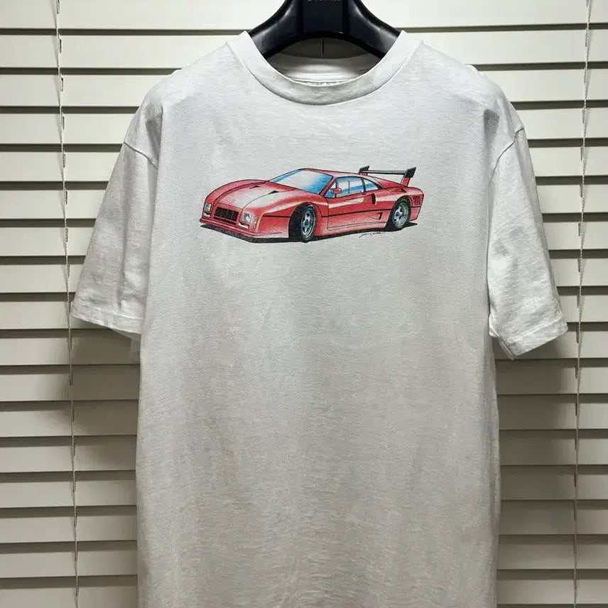 [BUNJANG] 90s Vintage Ferrari 288 GTO Evoluzione Art T-Shirt XL / 90s 빈티지 페라리 288 GTO 에볼루치오네 아트 티셔츠 XL