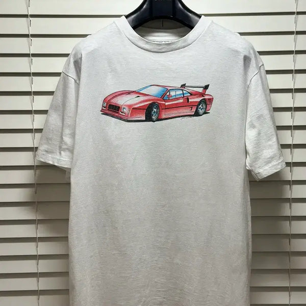 [BUNJANG] 90s Vintage Ferrari 288 GTO Evoluzione Art T-Shirt XL / 90s 빈티지 페라리 288 GTO 에볼루치오네 아트 티셔츠 XL