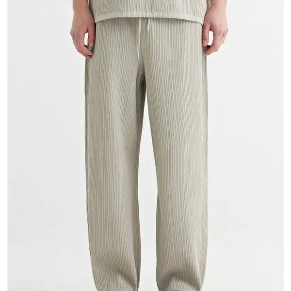 [BUNJANG] Solid Homme 26SS Beige Crinkle Knit Pants / [36] 솔리드옴므 26SS 베이지 크링클 니트 팬츠