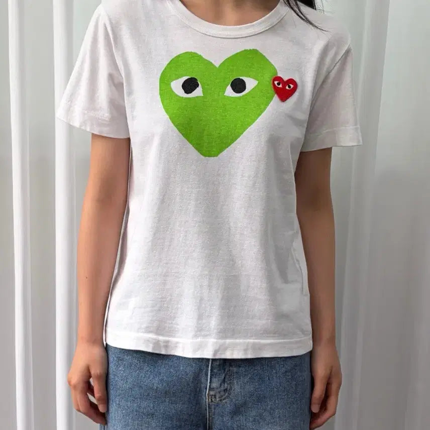 [BUNJANG] Comme des Garçons PLAY Short Sleeve T-Shirt / [S]꼼데가르송 플레이 반팔 티셔츠