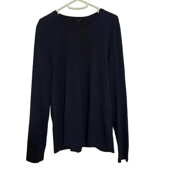 [BUNJANG] COS Navy Cotton Long Sleeve Shirt (M) / 코스(COS) 네이비 코튼 롱슬리브 (M)