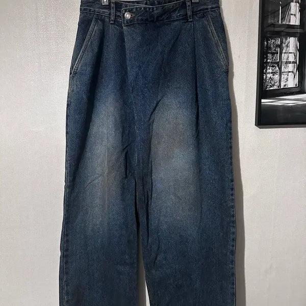 [BUNJANG] Juun.J Asymmetric Denim Pants Size 44 / juunj 비대칭 데님 44