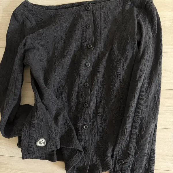 [BUNJANG] KOSEIO Two-Way Long Sleeve Charcoal / 코이세이오 투웨이 롱슬리브 차콜