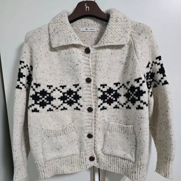 [BUNJANG] i-D Nordic Pattern Cardigan Free Size / i-D [idstore] 노르딕 패턴 가디건 F