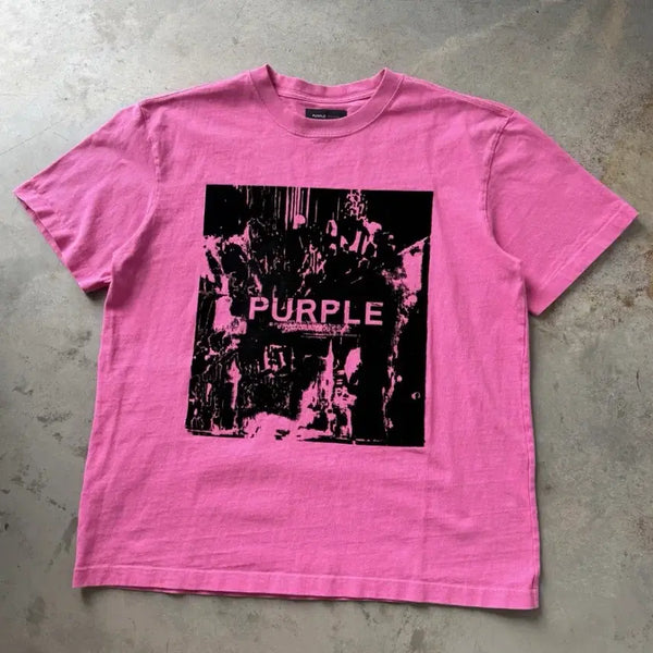 [BUNJANG] Purple Brand Pink Vintage Archive T-Shirt / Purple brand 핑크 빈티지 아카이브 티셔츠