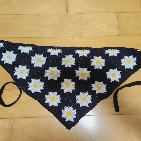 [BUNJANG] Daisy Triangle Bandana / 데이지 삼각 두건