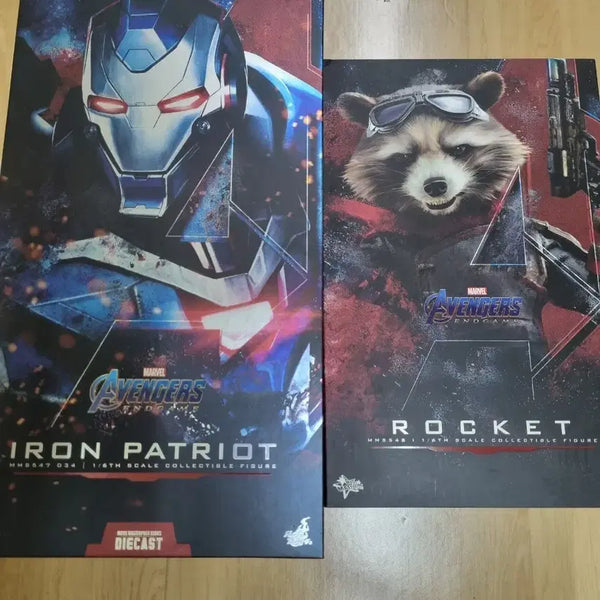 [BUNJANG] Hot Toys Iron Patriot & Rocket Raccoon Bundle Set / (일괄 급처) 핫토이 아이언 패트리어트 & 로켓 라쿤
