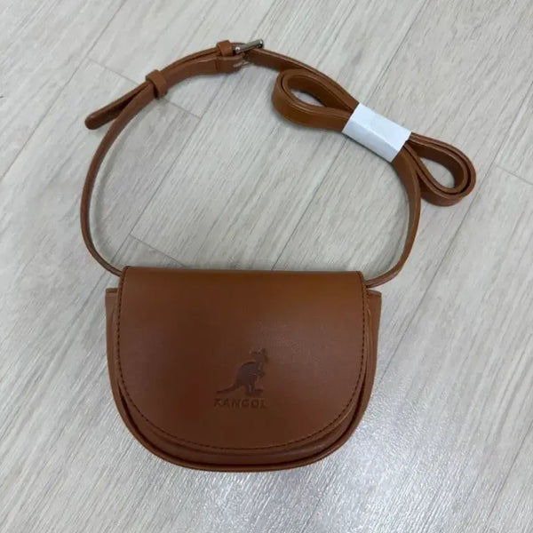 [BUNJANG] Kangol Brown Crossbody Mini Bag / 캉골 브라운 크로스백 미니백