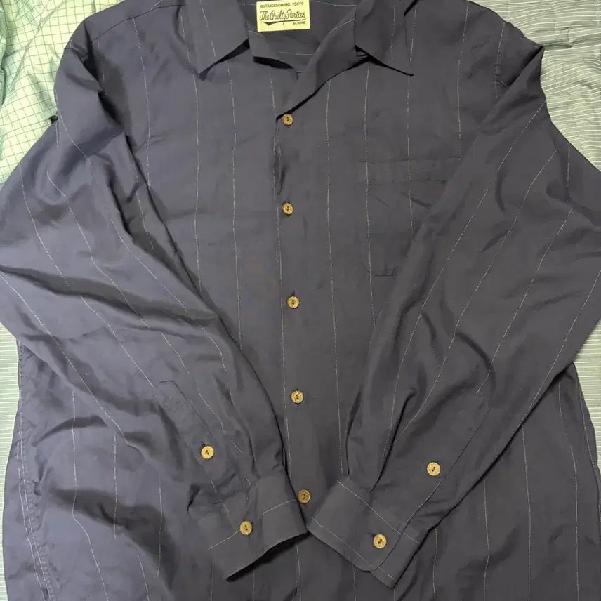 [BUNJANG] Wacko Maria Pinstripe Shirt XL / [XL]와코마리아 핀스트라이츠 셔츠