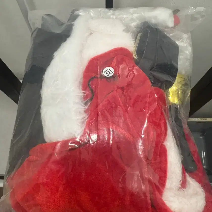 [BUNJANG] Adult Men's 3XL Santa Claus Cosplay Costume with Accessories / 산타옷 3xl (성인남성용) 졸업식 코스프레의상