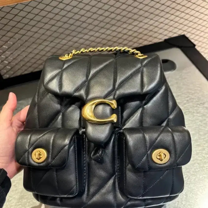 [BUNJANG] Coach Quilting Mini Backpack / [신상새상품] 코치 퀄팅 미니백팩