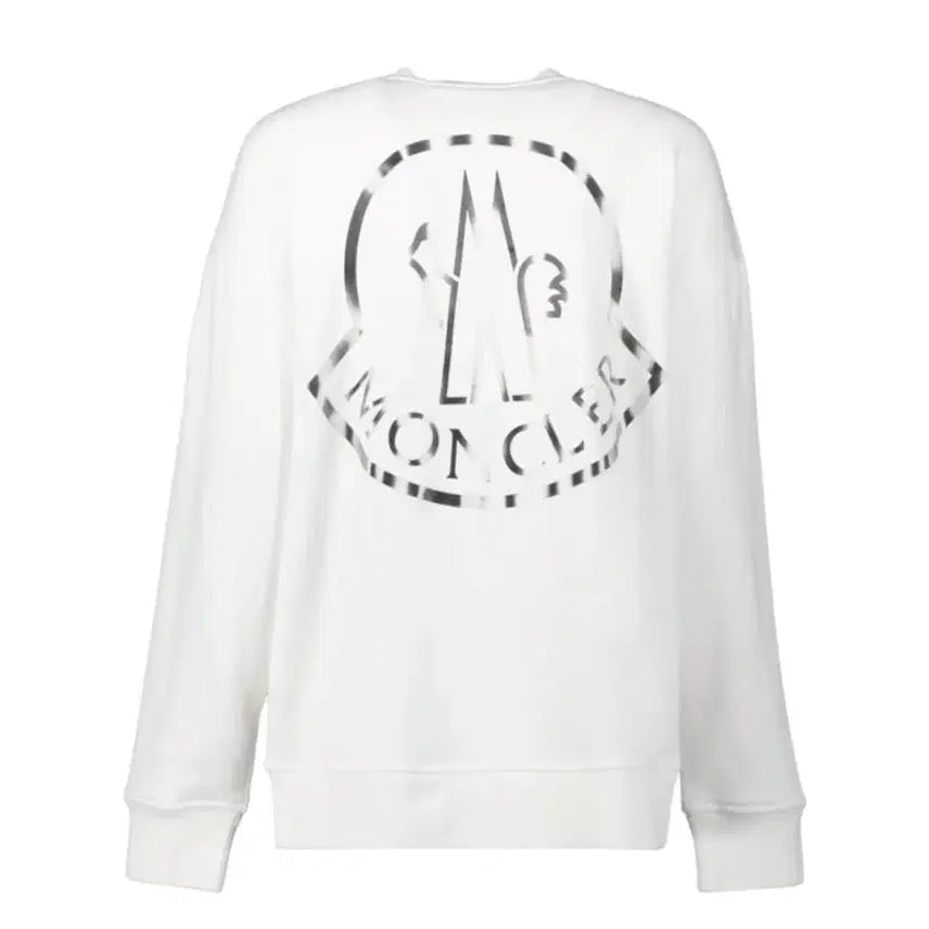 [BUNJANG] Moncler Logo Sweatshirt White 22FW / [마지막 가격] 몽클레르 로고 스웨트셔츠 화이트 22FW